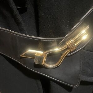 Valerie barad vintage beltElegant Black and Gold Belt